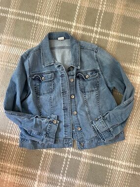 Merona cotton denim jacket M